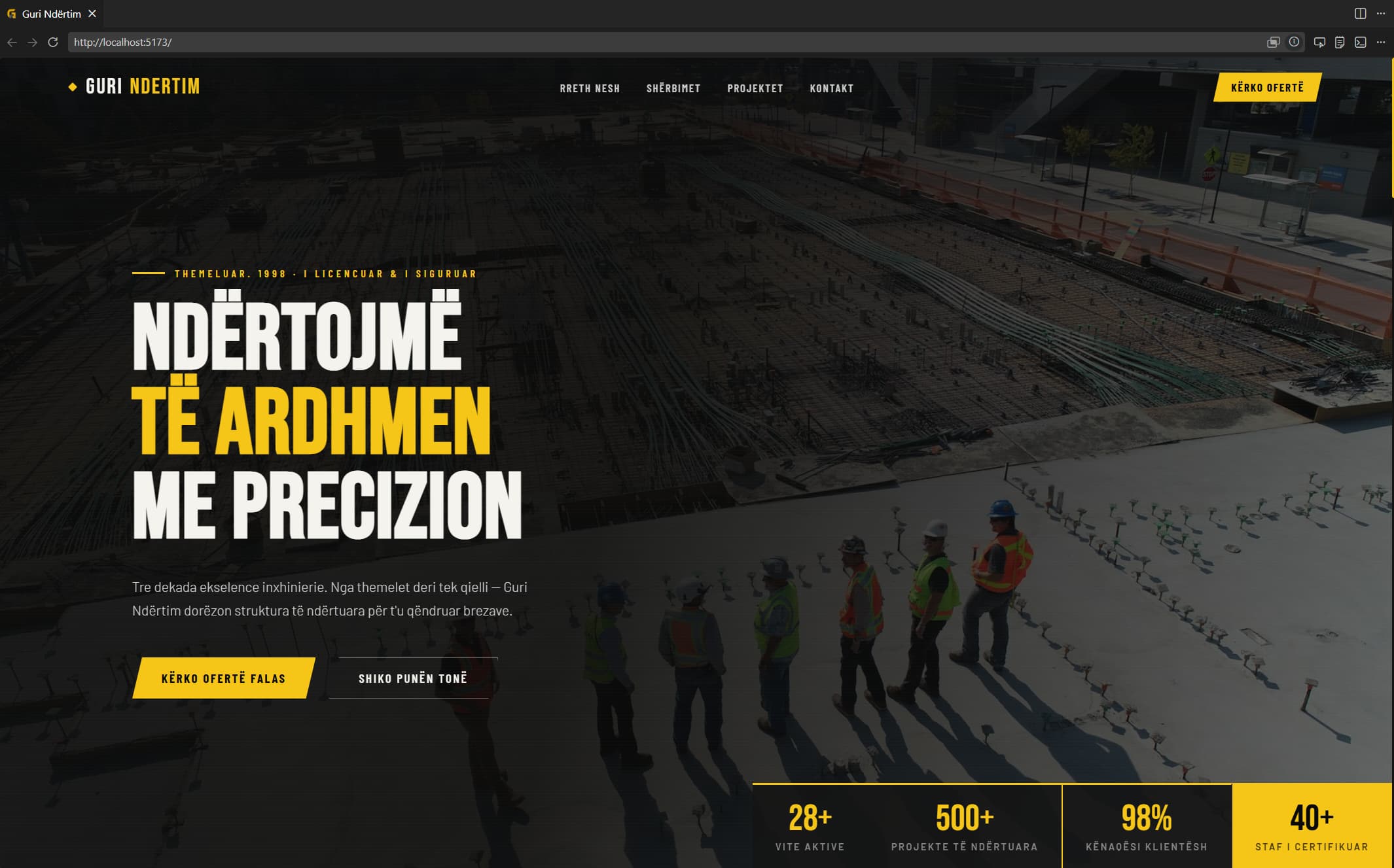 Guri Ndërtim Website